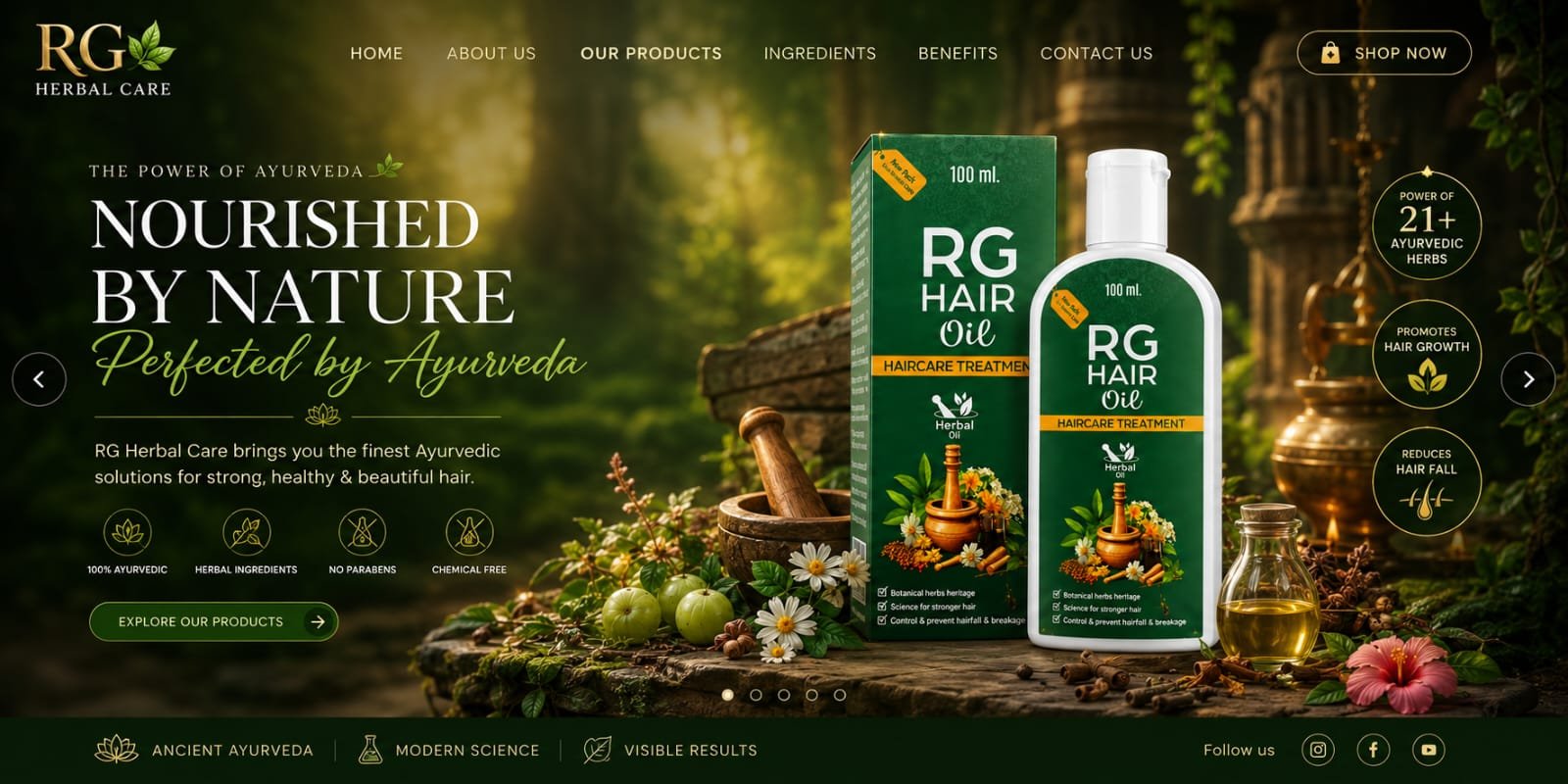 infraterio-RG Herbal Care - Premium Ayurvedic Hair Care 